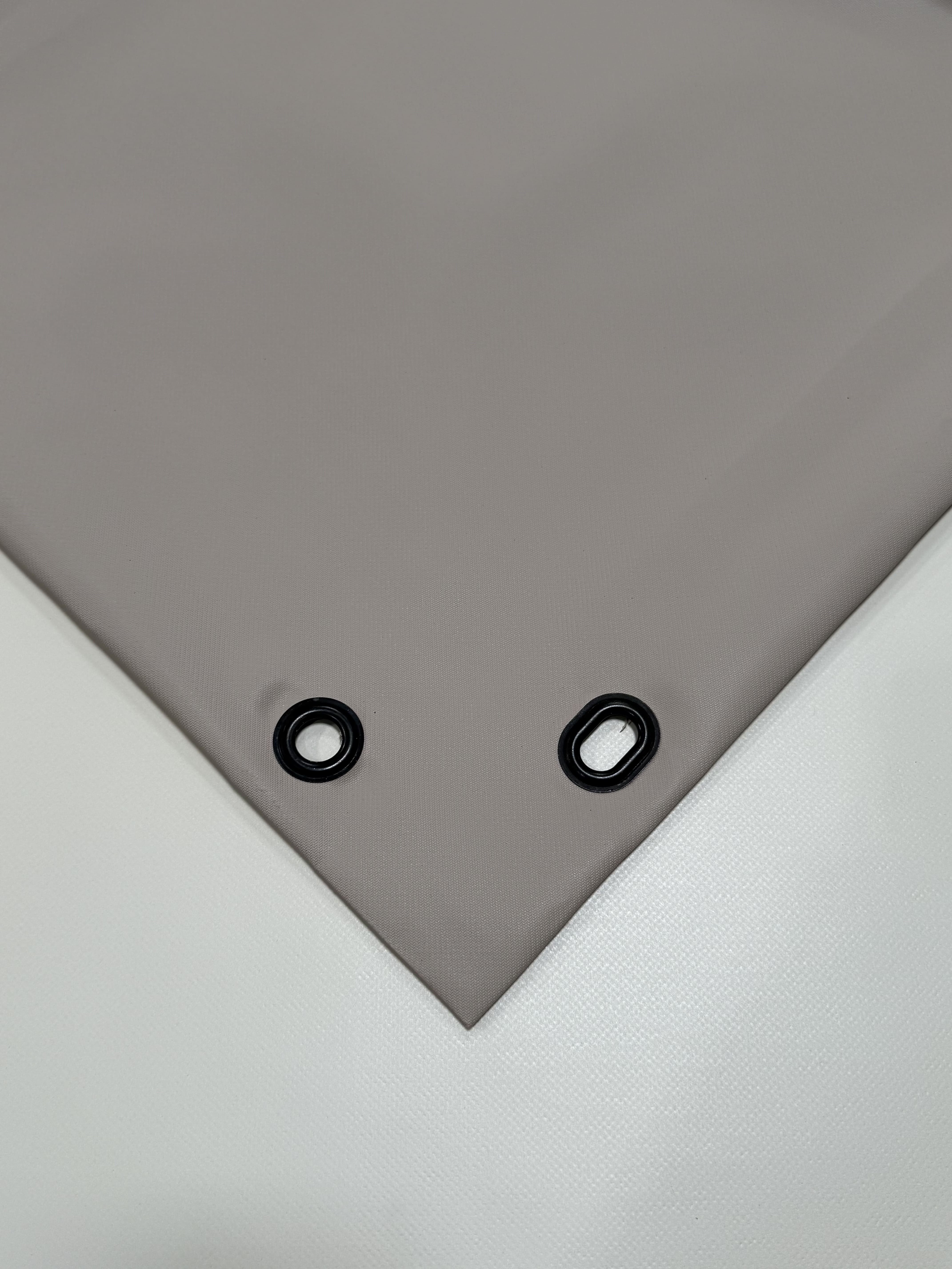 Ovale Carportplane PVC matt mit Canvas-Maserung