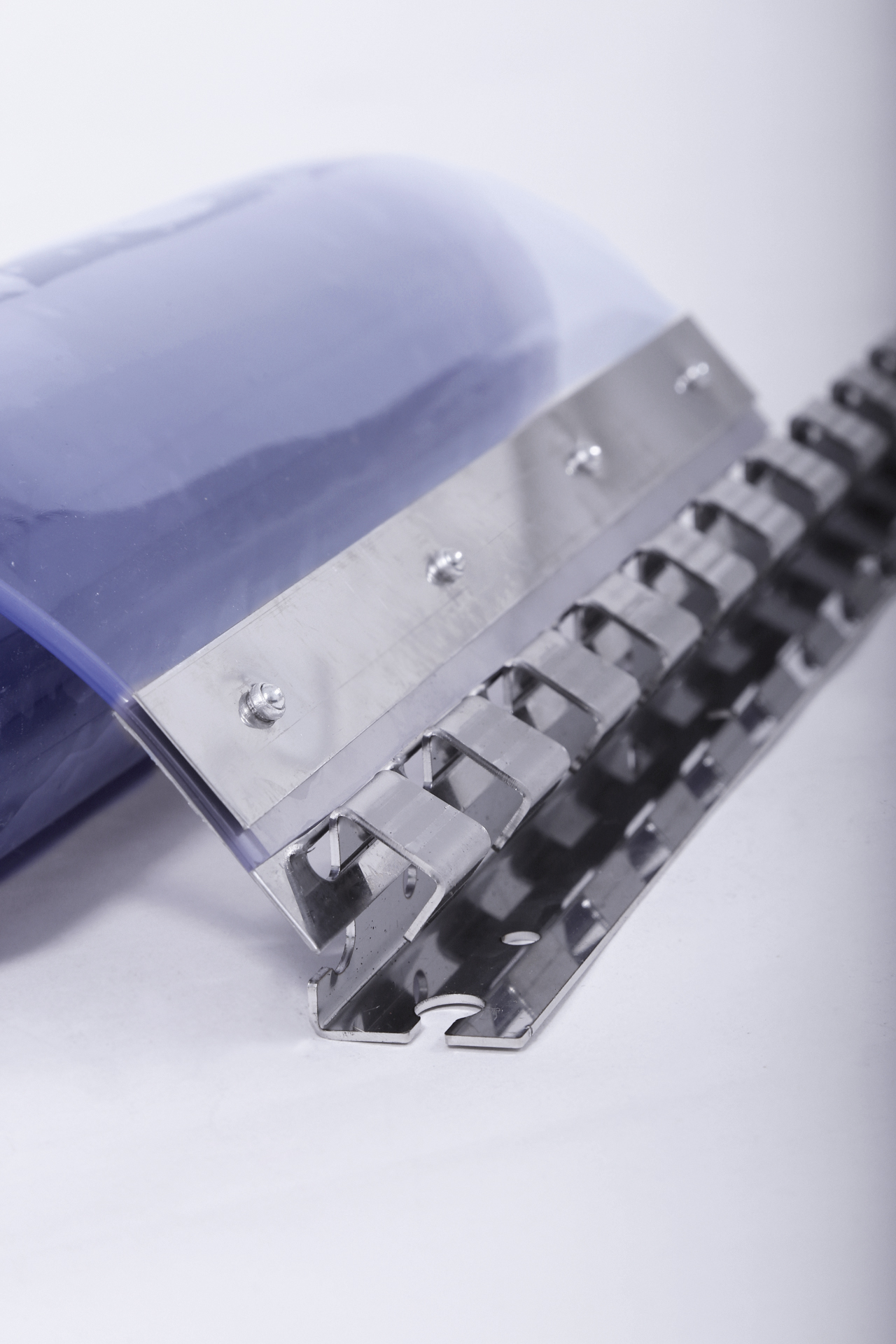 PVC Lamellenvorhang transparent im Set