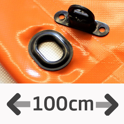PVC Ösen alle 100cm