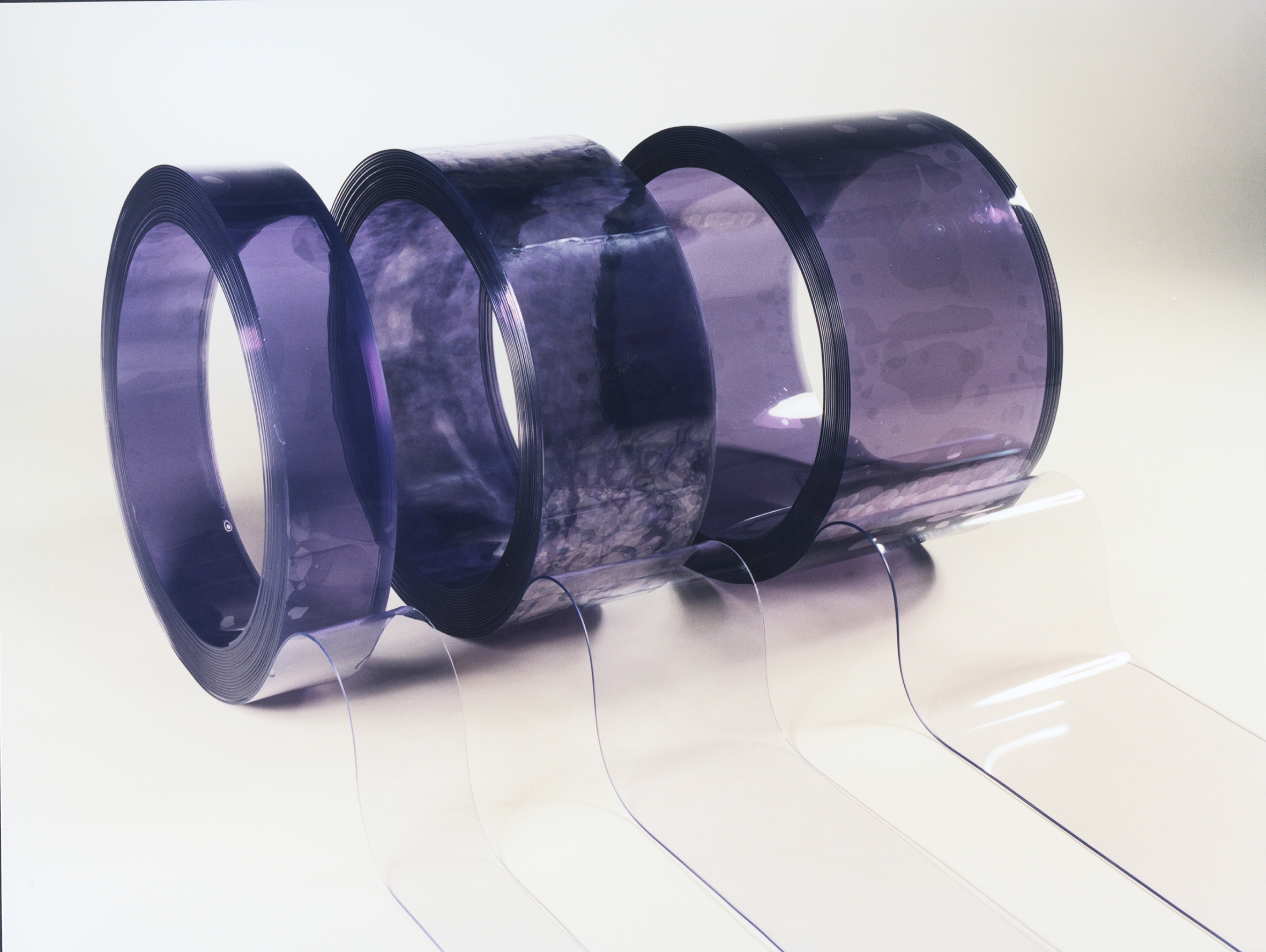 PVC Lamellenvorhang transparent im Set