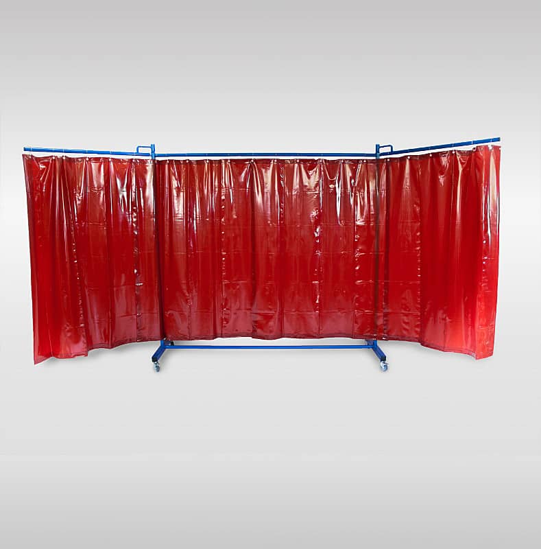 PVC Schweißvorhang rot 140cm x 160cm