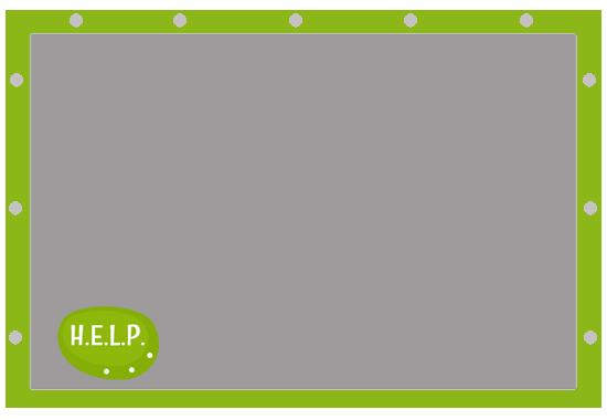 rechteckige PVC Plane