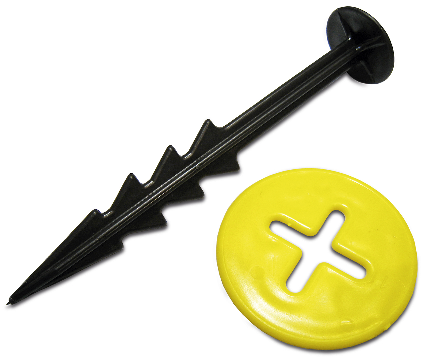 Erdnagel mit Scheibe